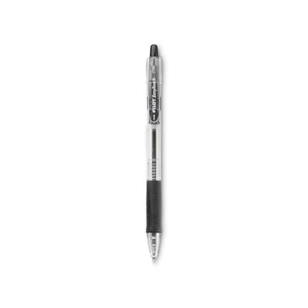 Pilot Pilot, EASYTOUCH RETRACTABLE BALLPOINT PEN, FINE 0.7MM, BLACK INK, CLEAR BARREL, DOZEN 32210